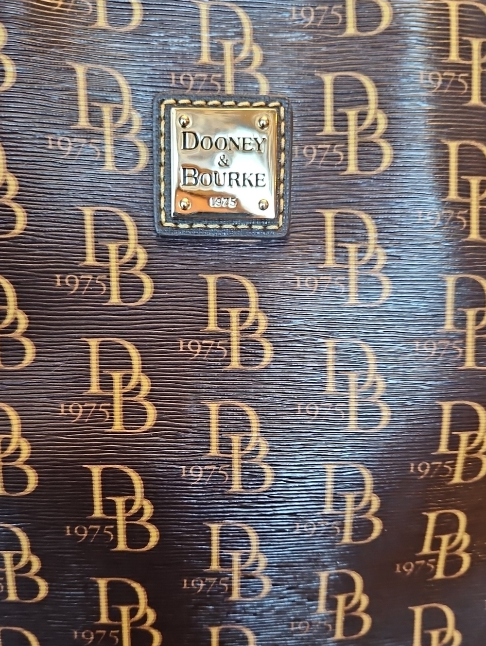 Dooney & Bourke 1975 Tote Set Brown Tmoro - Picture 16 of 16